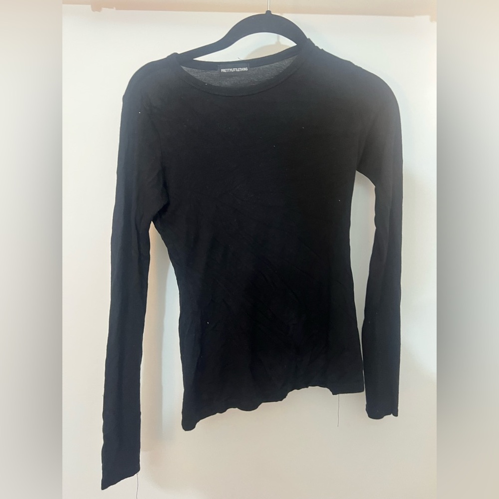Black Long Sleeve Top